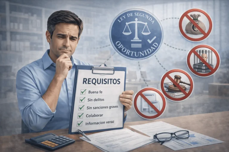 ¿Cuáles son los requisitos para acogerse a la Ley de Segunda Oportunidad?